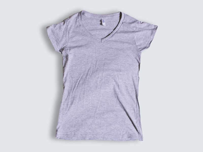 Custom Gildan Cotton Women's V-Neck Band T-Shirts Online | Merchcult